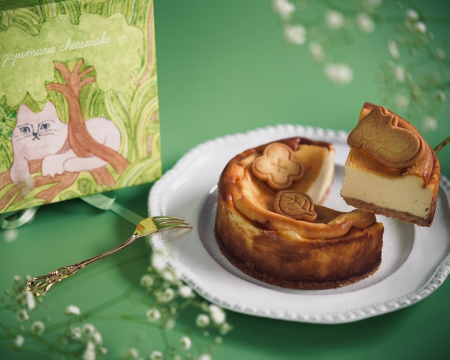 【冷凍配送】gajumaruのベイクドチーズケーキ（12cm）