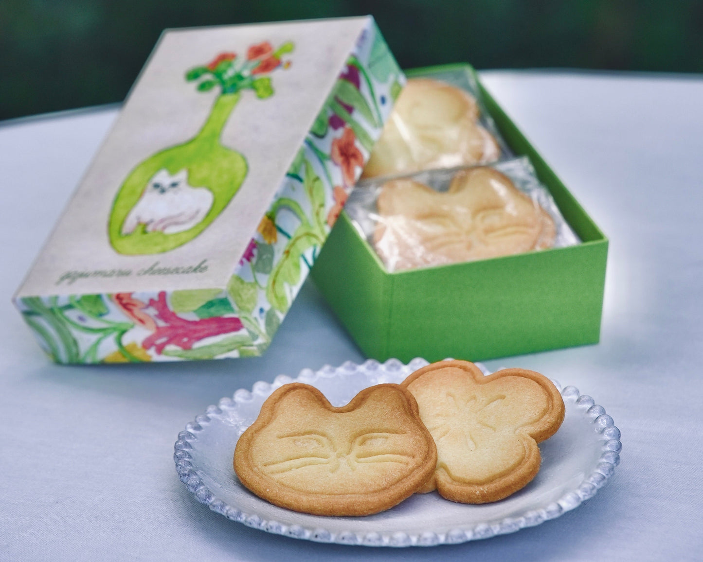 猫と花のサブレ（８枚入りBOX）