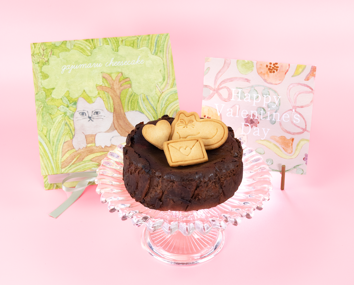 【冷凍配送】バレンタイン・ホワイトデー限定〈チョコバスクチーズケーキ12cm〉