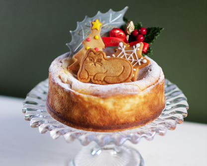 【冷凍配送】季節限定gajumaruのクリスマスケーキ〈ベイクドチーズケーキ12cm〉